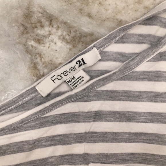 One Shoulder Stripe Fitted Top - Picture 6 of 8